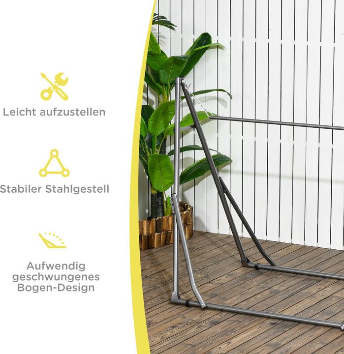 Image du produit Outsunny Support pour hamacs avec cadre en acier (120 kg)