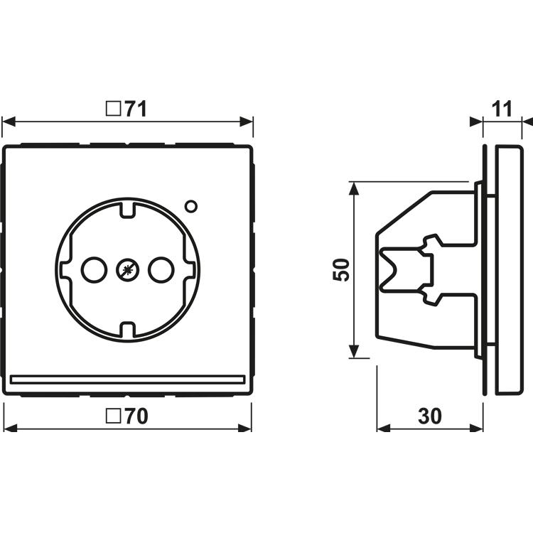 Thumbnail - JUNG, Steckdose, SCHUKO-Steckdose