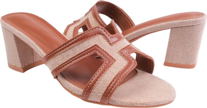 Actual product image Where's That From Womens/Ladies Drama Cut Out PU Wide Block Heel Sandals (40)