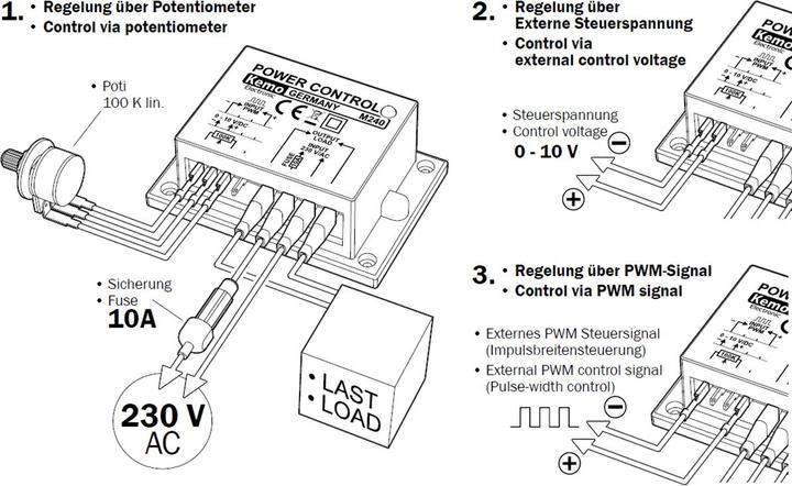 Actual product image Kemo Power regulator