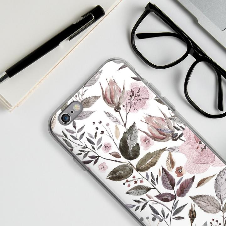 Produktbild DeinDesign Silikon Hülle für Apple iPhone 6s Handyhülle Case Smartphone Schutzhülle Blumen Pastell (Apple iPhone 6s)