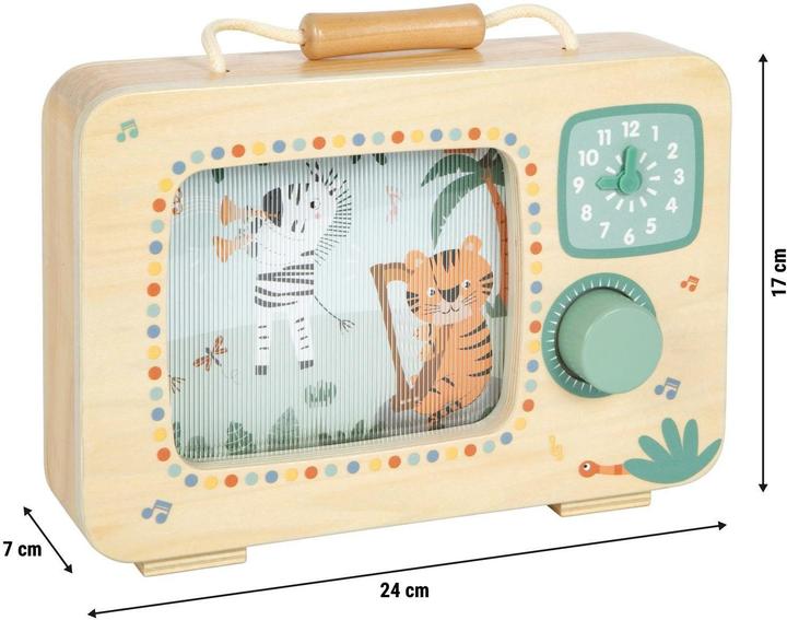 Produktbild small foot Spieluhr Fernseher „Safari“