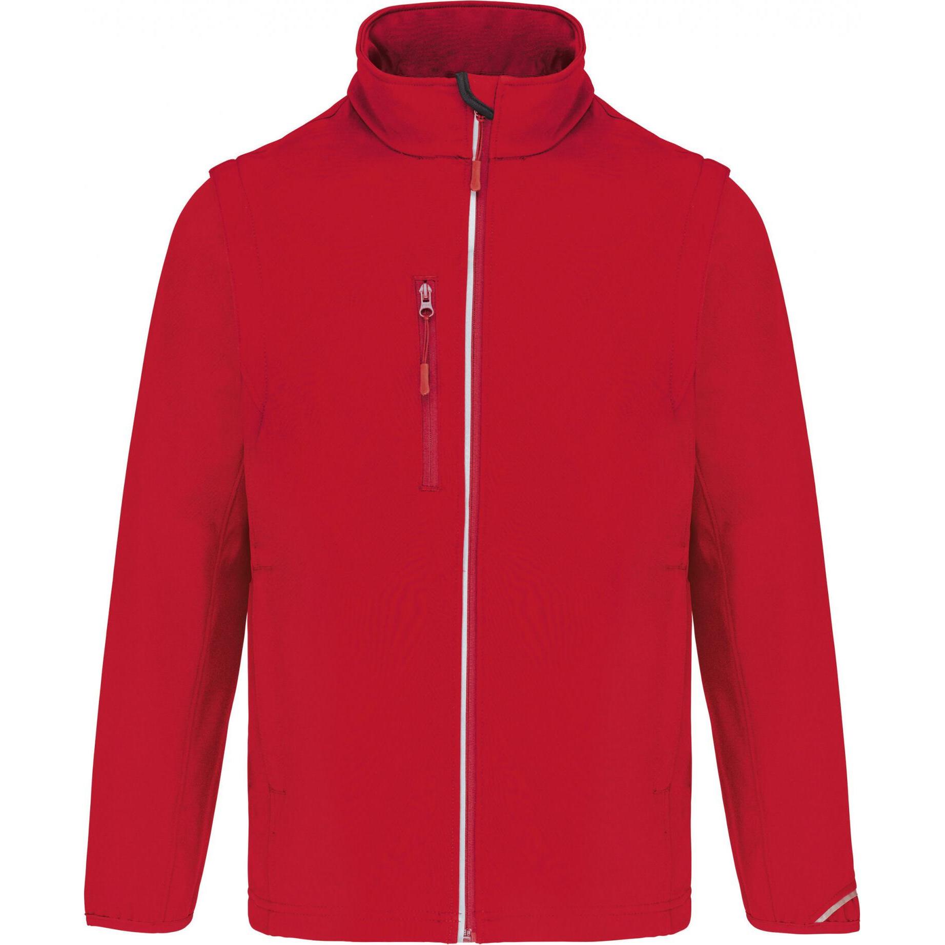 Proact, Jacke, Regenjacke mit abnehmbaren Ärmeln (S), Rot, S
