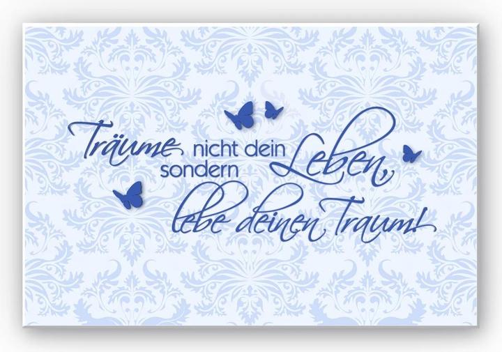 Immagine prodotto Trenddeko Non sognare la tua vita... Blu (60 x 40 cm)