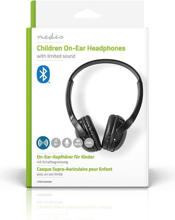 Produktbild Nedis Drahtlose On-Ear-Kopfhörer | max. Batteriespielzeit: 8 Std | Eingebautes Mikro | Drücken Sie S