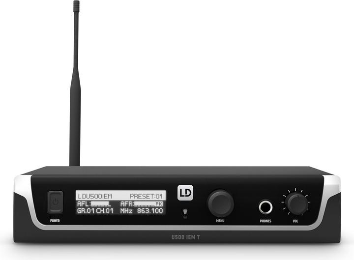 Image du produit LD Systems U505 IEM BUNDLE - Système de surveillance intra-auriculaire avec 2 x bodypacks - 584 - 608 MHz