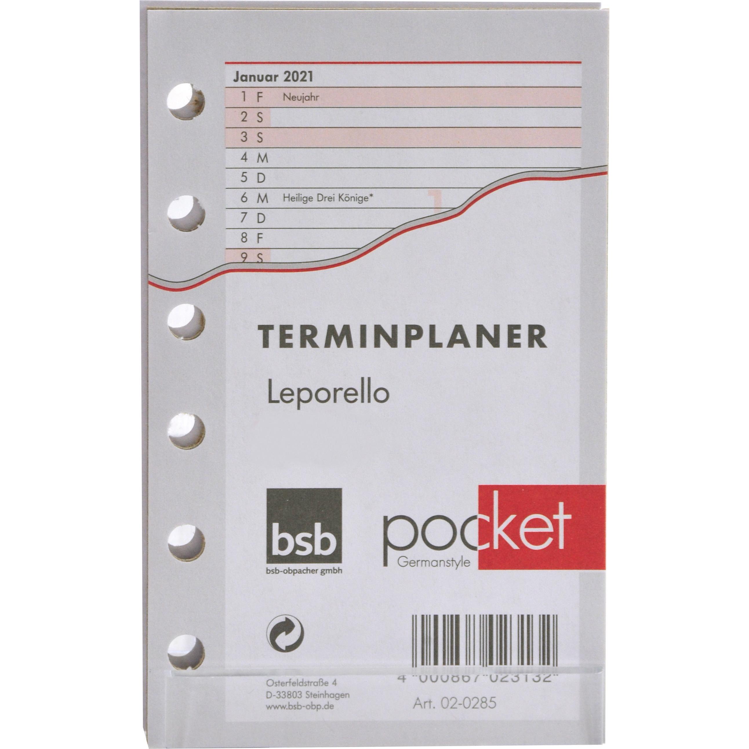 BSB-Obpacher, Kalender, Timerfaltkalender ca. A7 (A7)