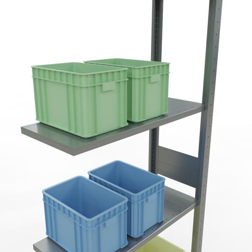 Actual product image Schulte Lagertechnik MULTIplus150 boltless add-on bay system with length bolts