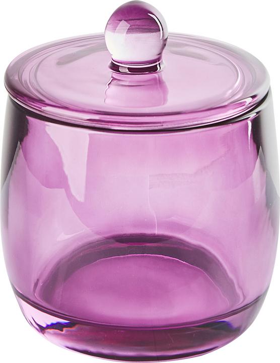 Beliani Badezimmer Set 4-teilig Glas violett ROANA