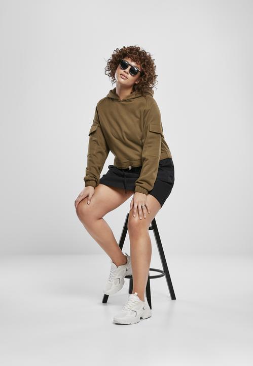 Immagine prodotto Urban Classics Felpa da lavoro corta da donna con cappuccio (XXL)