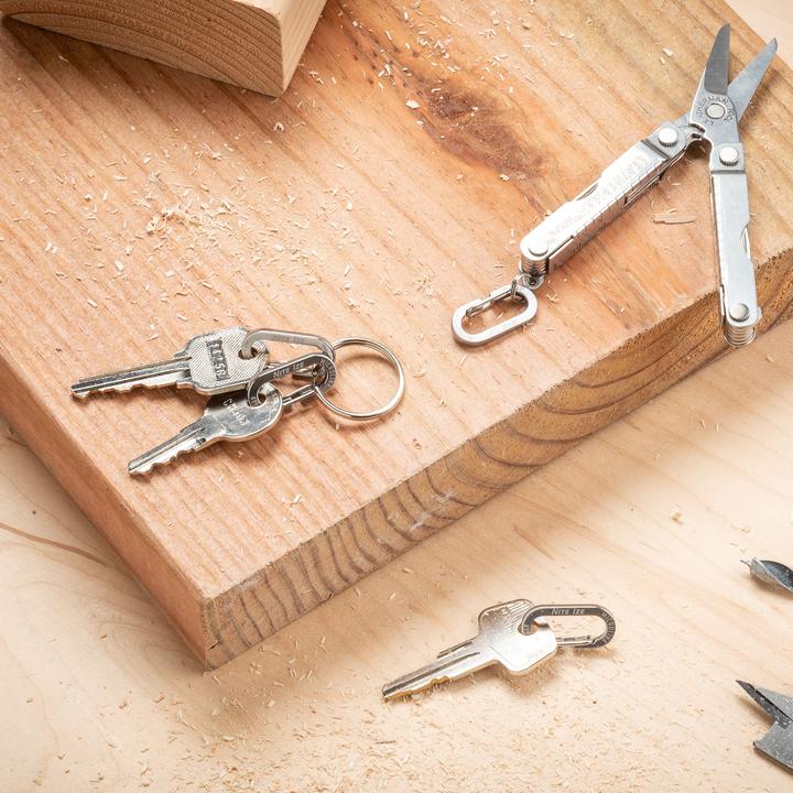 Actual product image Nite Ize MicroLink Steel Silver Karabiner 4 Stück