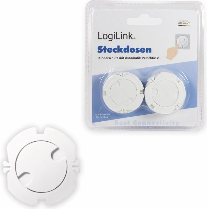 Productafbeelding LogiLink Stopcontactbeveiliging met automatische vergrendeling