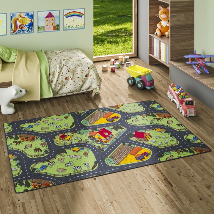Actual product image Snapstyle Kids game Carpet Farm (100 x 400 cm)