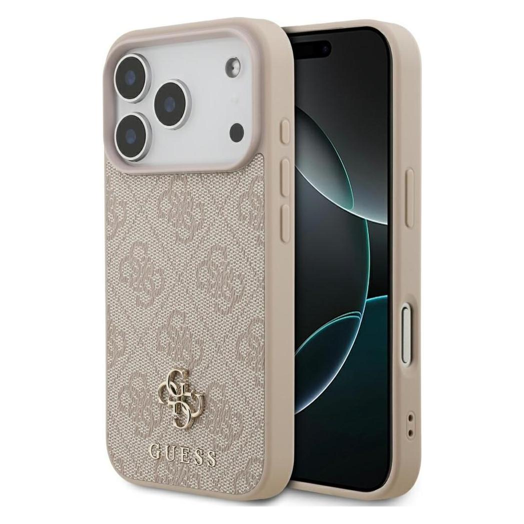 Guess - 4G Small And Classic Logo MagSafe (GUHMP17LP4SM4MP) - IPhone 17 Pro - Pink (Apple IPhone 17 Pro), Smartphone Hülle, Pink