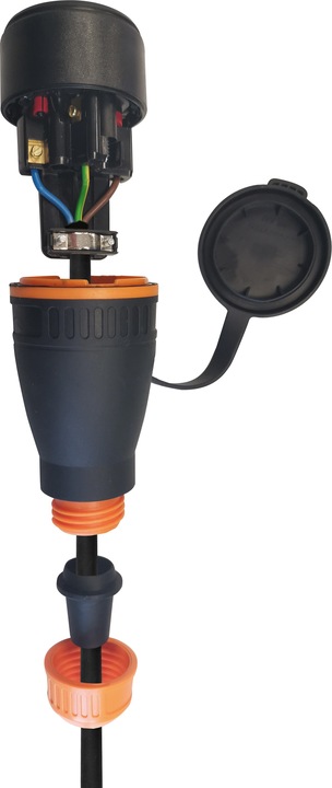 Produktbild Vivanco Schutzkontakt-Stecker und Kupplung, IP44