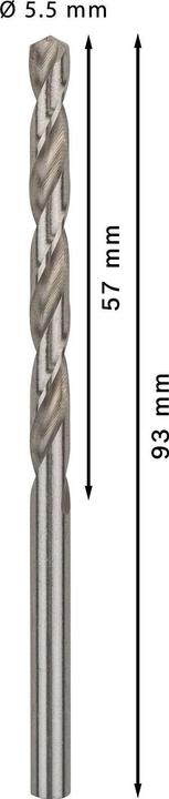 Produktbild Bosch Professional Zubehör PRO Metal HSS-G Spiralbohrer, 5,5 x 57 x 93 mm (5.5 mm)