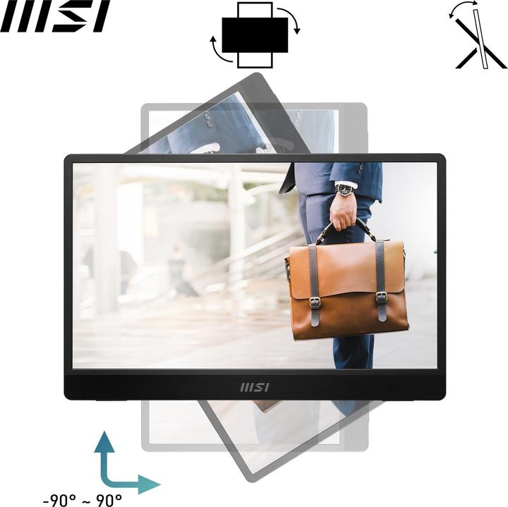 Produktbild MSI PRO M161DE E2 (1920 x 1080 Pixel, 15.60")