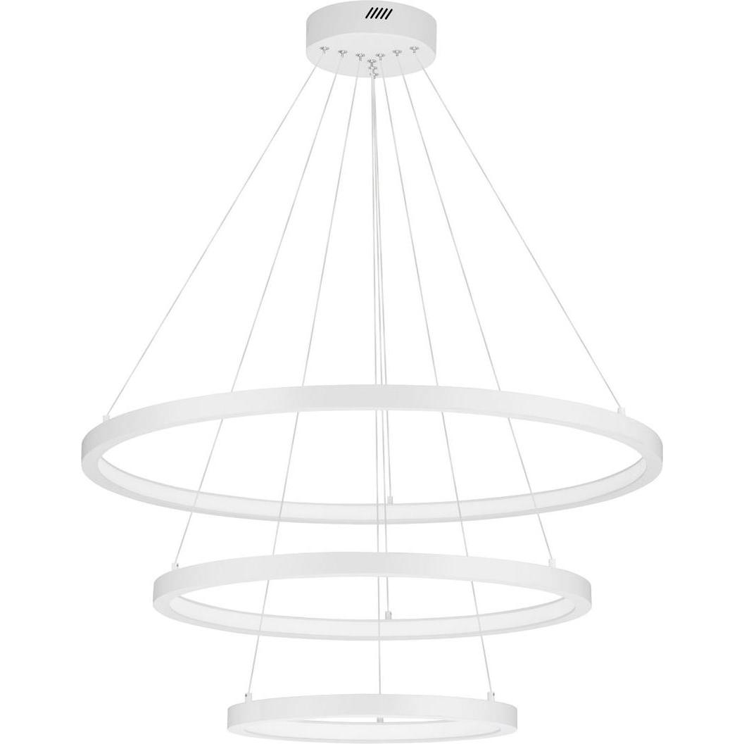 Nova Luce, Pendelleuchte, EMPATIA LED Pendelleuchte Weiss 108W Warmweiss 120x80cm dimmbar 9172868