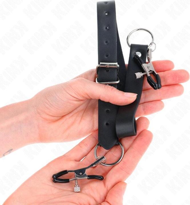 Actual product image Kink 4 CLITORIS CLAMPS ADJUSTABLE 34-48 CM