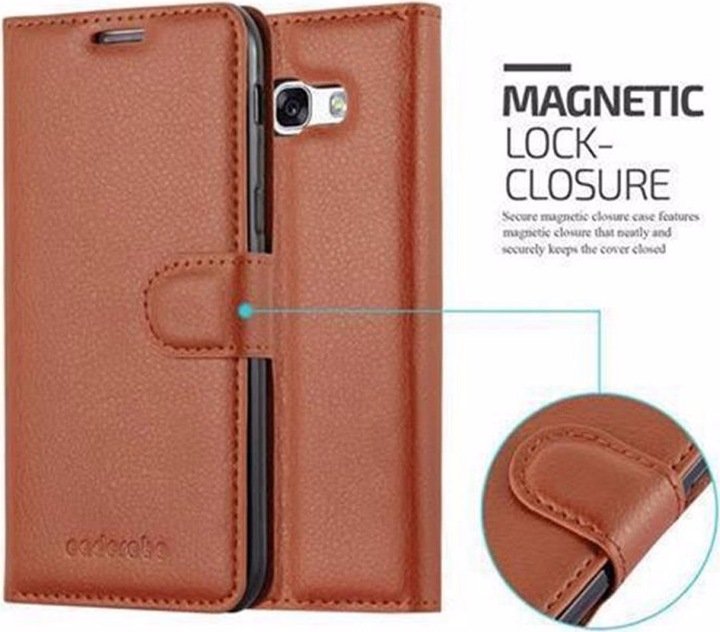 Actual product image Cadorabo Book with stand function cover (Samsung Galaxy A3 (2017))