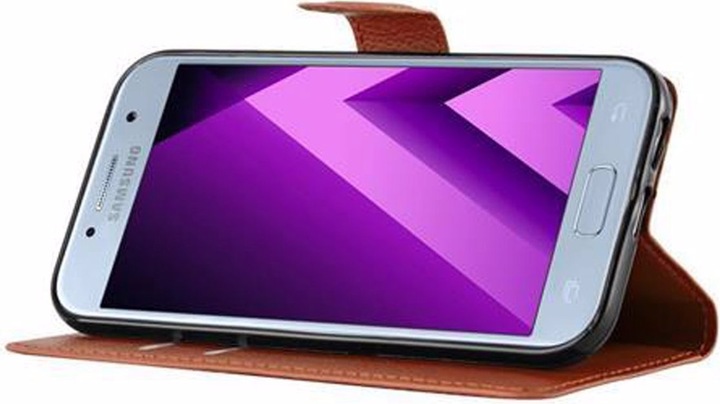 Actual product image Cadorabo Book with stand function cover (Samsung Galaxy A3 (2017))