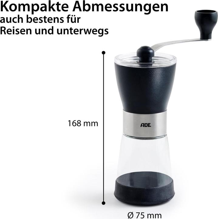 Actual product image ADE Kaffeemühle Schwarz, Detailfarbe: Schwarz, Ausstattung