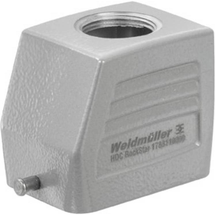 Weidmüller Alloggiamento del gommino, staffa longitudinale, alluminio IP66 1670500000, Accessori di elettronica + Alloggiamento, Grigio