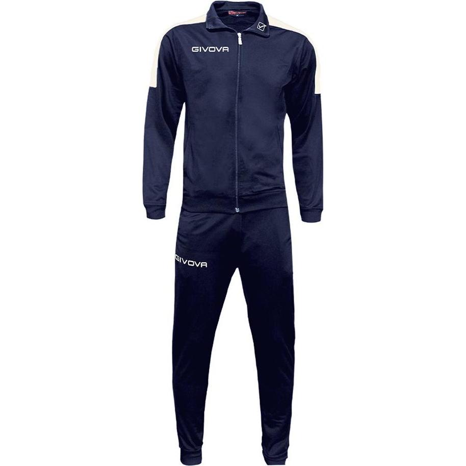 Givova, Herren, Jumpsuit, Dres Tuta Revolution granatowo-biały TR033 0403 2XS, Blau, (XXS)