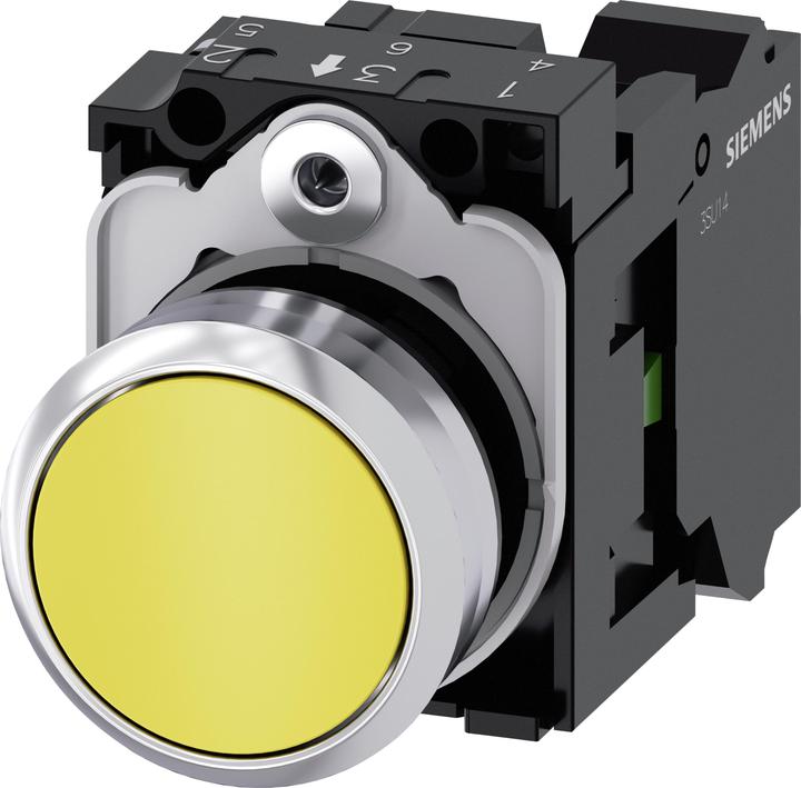 Produktbild Siemens Drucktaster 1f ge rnd Ř22mm 1S 3SU1150-0AB30-3BA0
