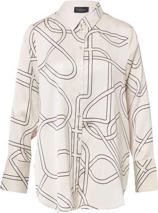 Immagine prodotto s.Oliver Bluse Gemusterte Longbluse aus Satin (46)