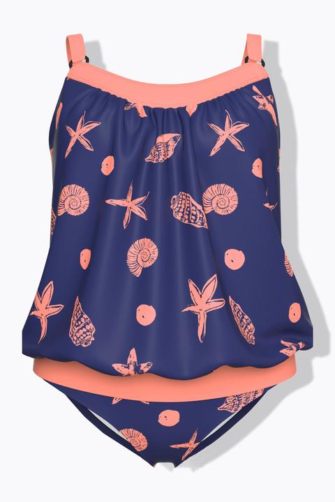 Actual product image Ulla Popken Seashell Print Tankini Set (58, 60)