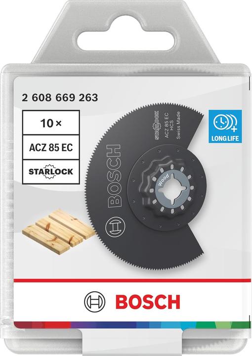 Immagine prodotto Bosch Professional Zubehör ACZ 85 EC Segmentsägeblatt für Multifunktionswerkzeuge, 10-tlg.