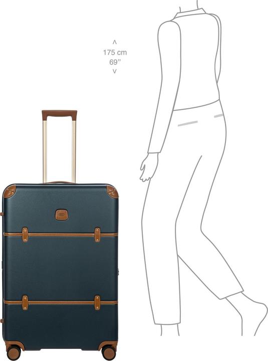 Actual product image Brics Bellagio 4-wheel trolley 76 cm with expansion fold (96 l)
