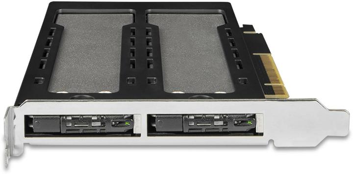 Icy Dock ToughArmor 2x M.2 NVME naar PCIe 4e kaart bifurcatie w/tra