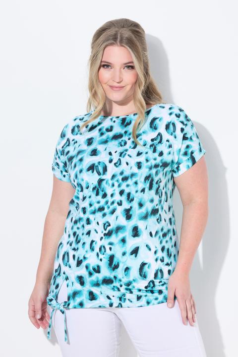 Produktbild Miamoda T-Shirt, Komfort Fit, Leo-Muster, Saumknoten (48)