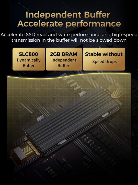Image du produit Orico 512Go J20 M.2 NVMe 2280 R4900:W2700 (512 Go, M.2 2280)