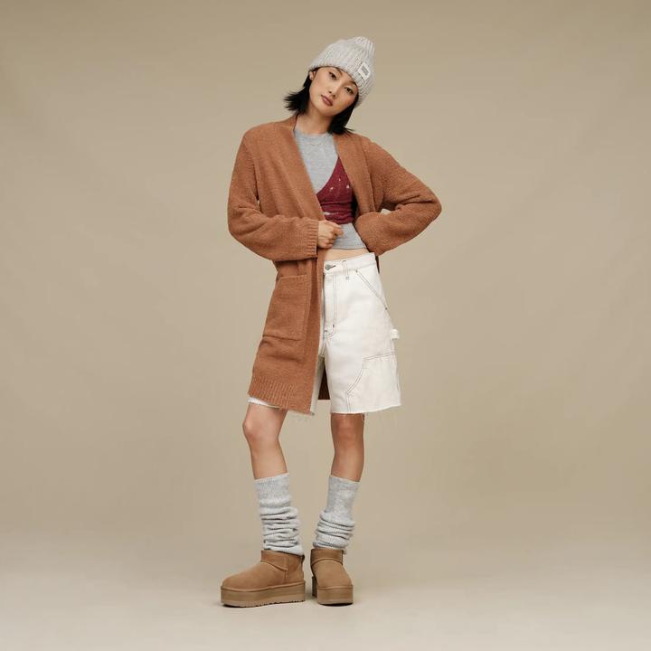 Actual product image Ugg Chunky Rib Beanie Lightgrey (One size)