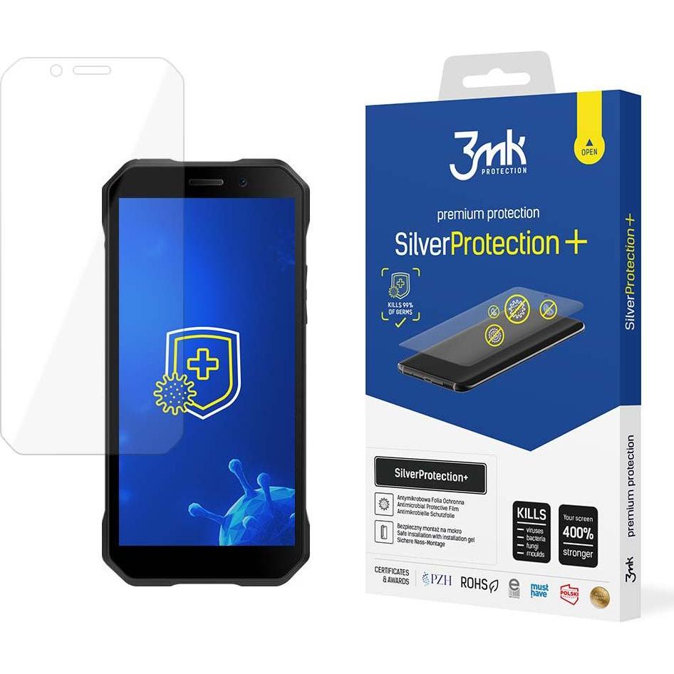 3MK Doogee S61 – SilverProtection+ (1 Stück, Doogee S61), Smartphone Schutzfolie, Silber