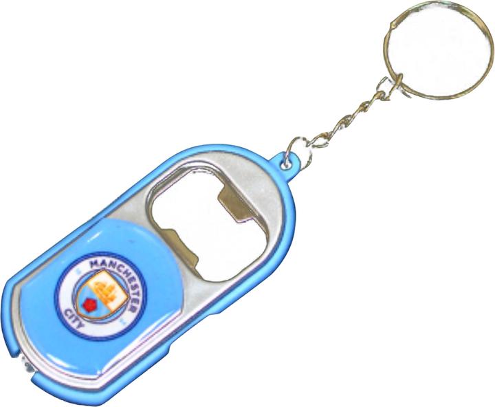 Immagine prodotto Manchester City FC Portachiavi apribottiglie con luce dal design Crest