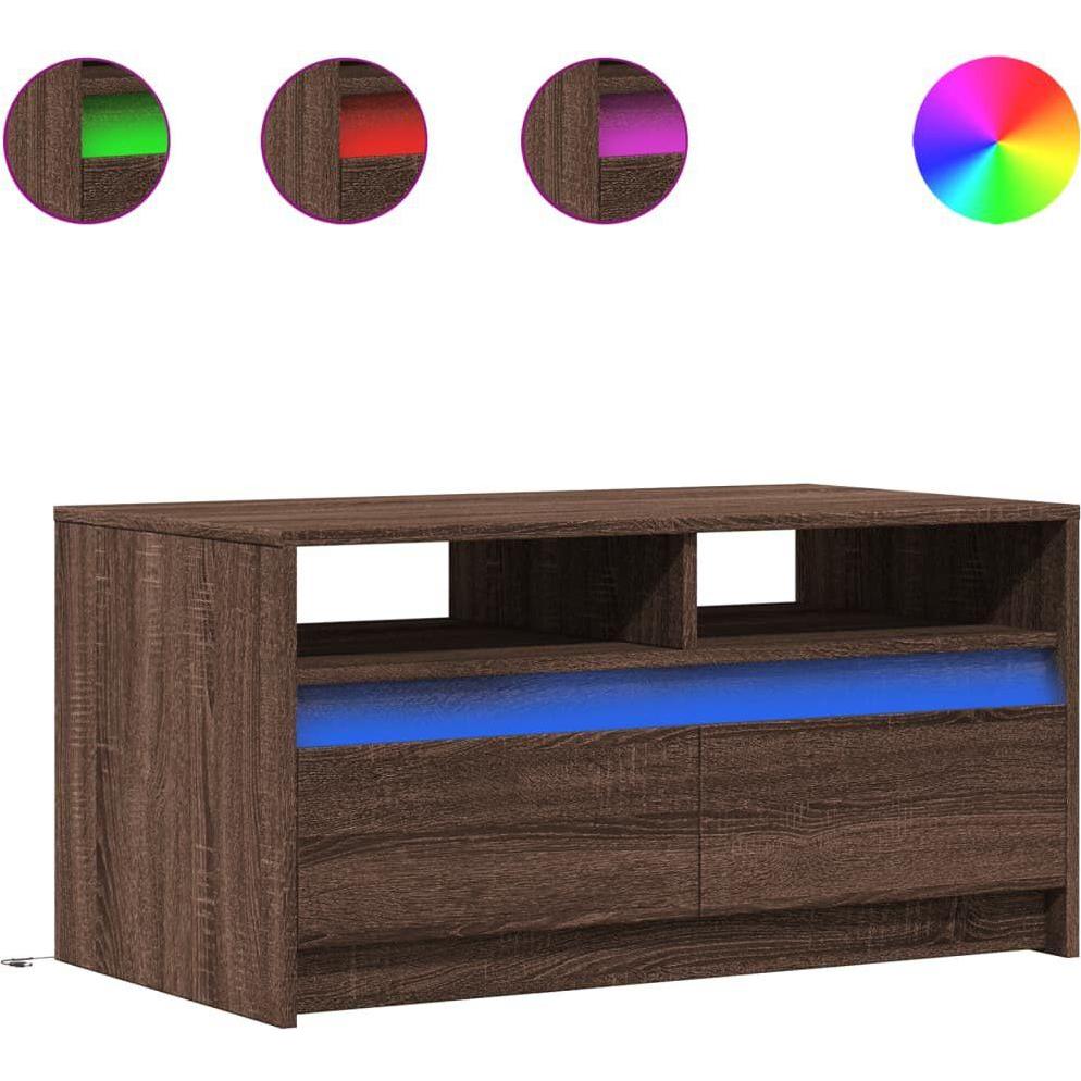Thumbnail - VidaXL, Couchtisch + Beistelltisch, Levi (90 x 50 x 45.5 cm)