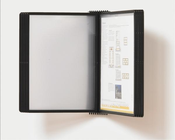 Produktbild Tarifold Wandhalterung Easymount, A4, 10 Taschen, schwarz