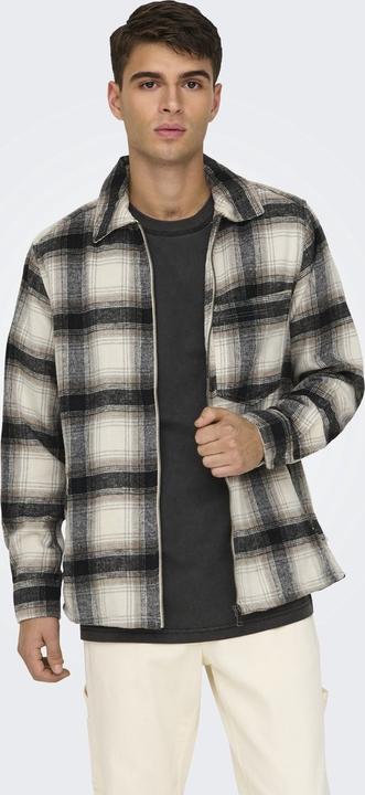 Produktbild Only & Sons Onsaustin Wool Zip Overshirt Noos (S)