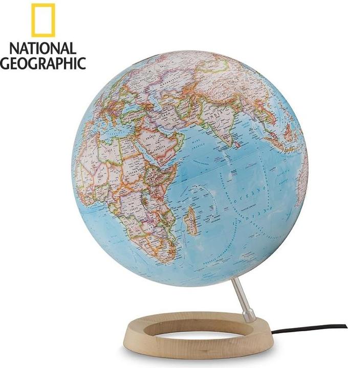 Productafbeelding Atmosphere Wereldbol 30cm NG Neon Classic Blauw GB Verlicht (NGNEONCLA) (30 cm)