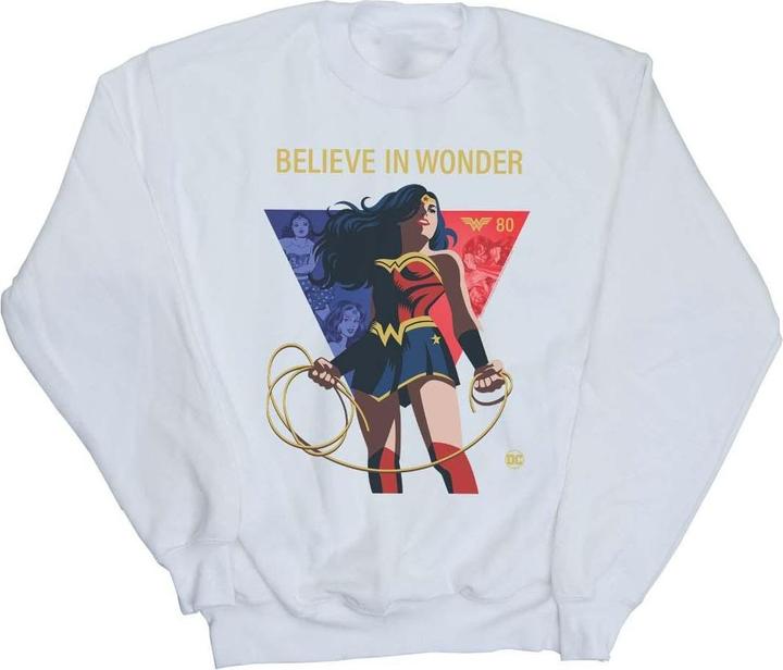 Immagine prodotto Wonder Woman 80th Anniversary Believe In Wonder Pose Felpa Donna (L)