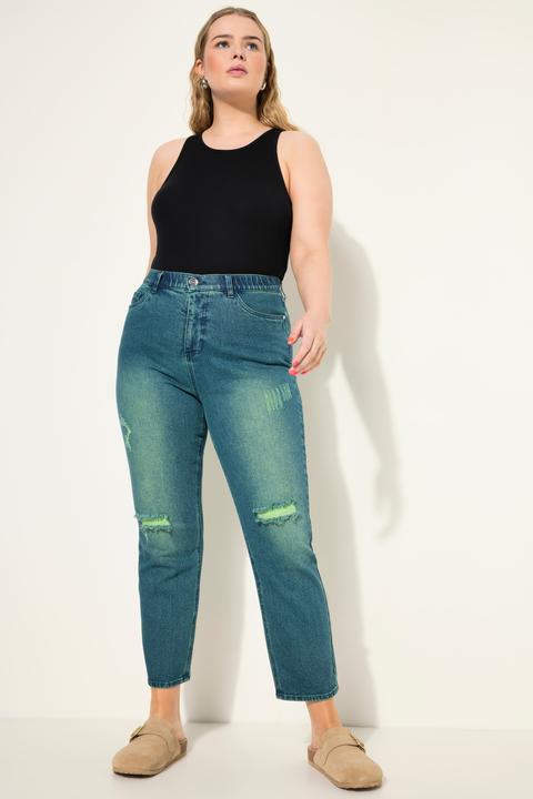 Produktbild Studio Untold Mom-Jeans, Wide Legs, Neon destroyed, 5-Pocket (50)