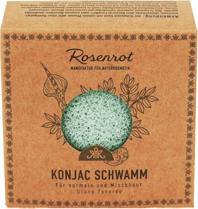 Rosenrot Éponge Konjac - Argile verte