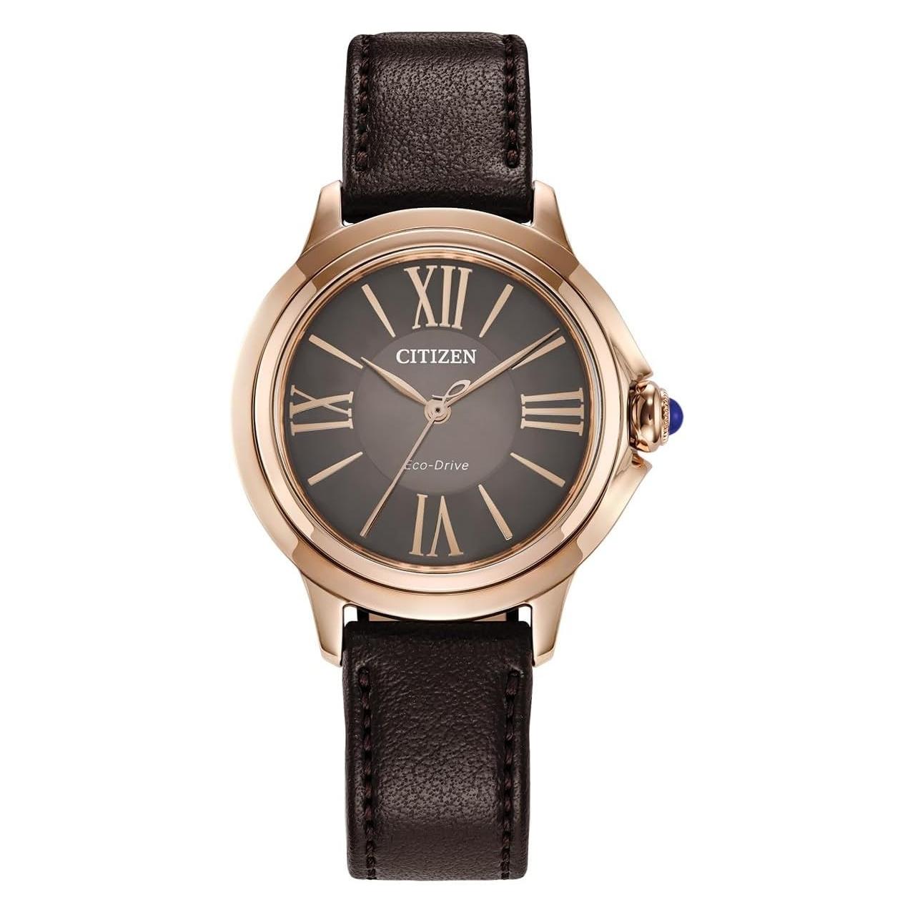 Citizen, Horloge, EM1163-09X, Bruin, (Analoog Horloge)