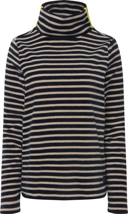 Produktbild Laurasøn Pullover, geringelter Fleece, Stehkragen, Langarm, OEKO-TEX (M)