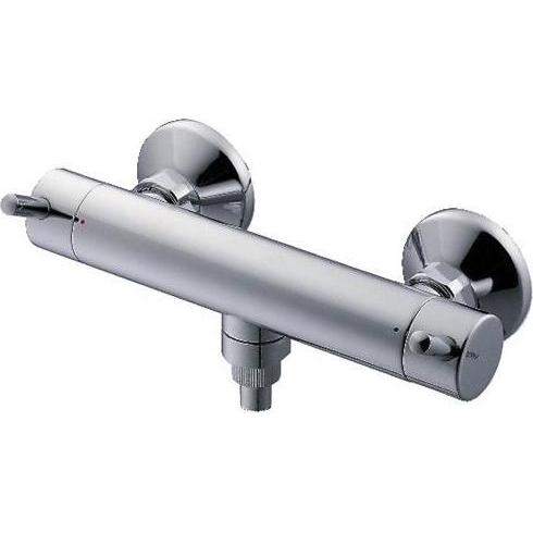 Ideal Standard, Badarmatur, Børma Geometry Duscharmatur - chrom afg. unten G3.4 Keramikentlüfter u.Druckroset