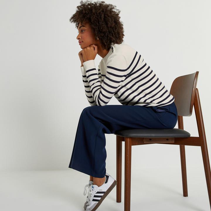 Produktbild La Redoute Collections Matrosenpullover aus Bio-Baumwolle (M)